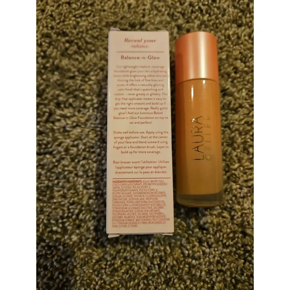 Laura Geller Balance N Glow Hydrating‎ Liquid Foundation 0.9 Oz MEDIUM NEW